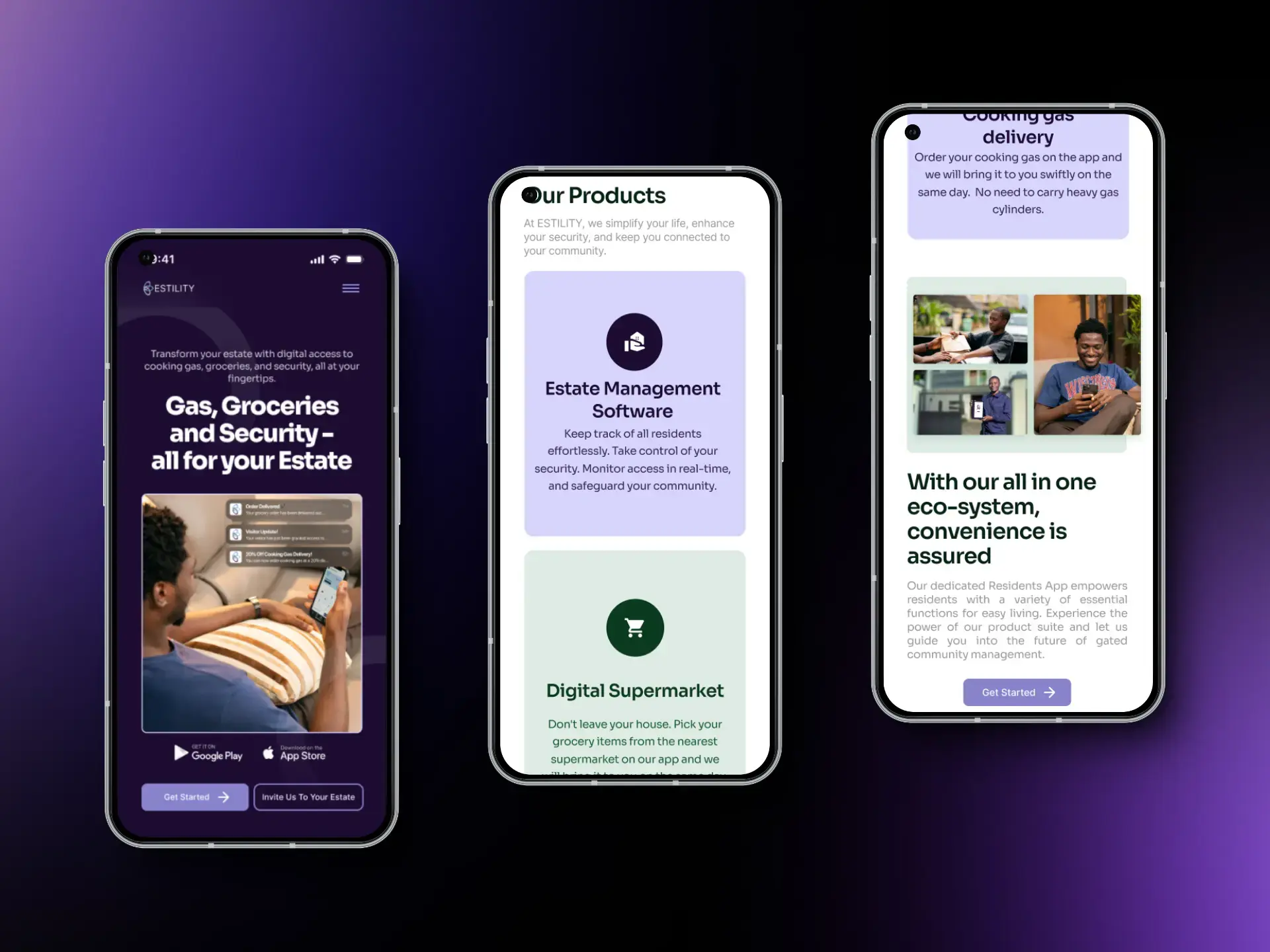 Estility mobile screens