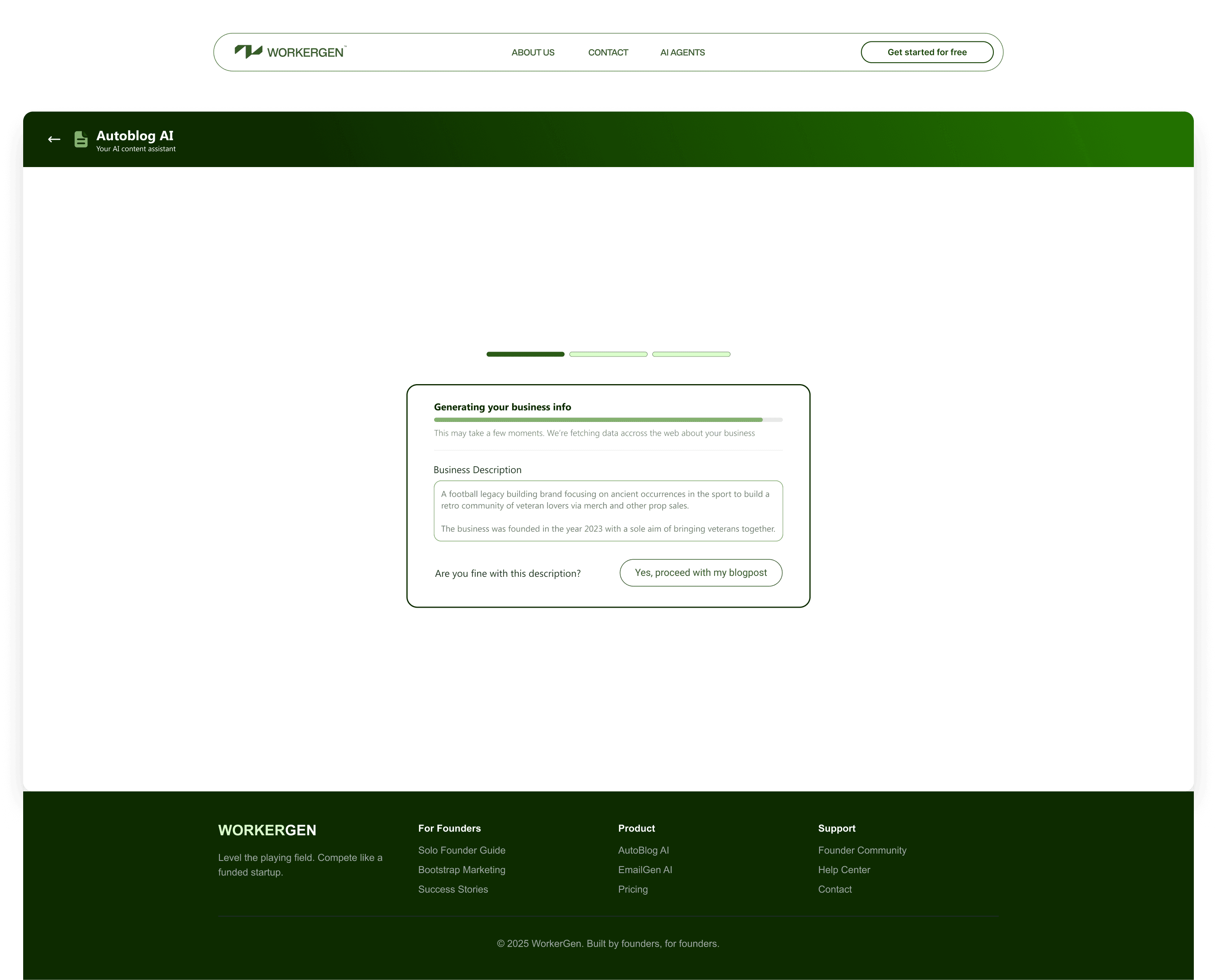 Workergen overview